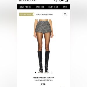 Lovers + Friends Whitley Short in Gray